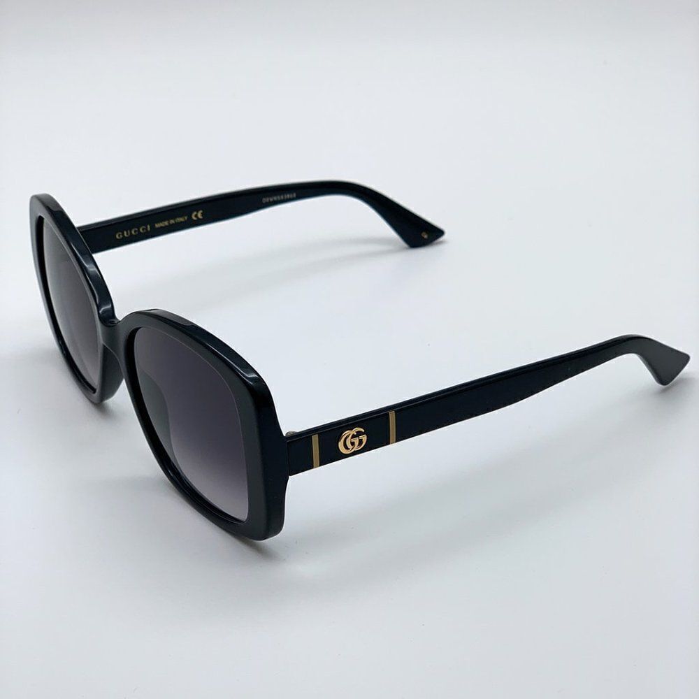 Brand NEW Gucci GG0762S 001 Black Gray Gradient Square Women Sunglasses - Picture 8 of 13